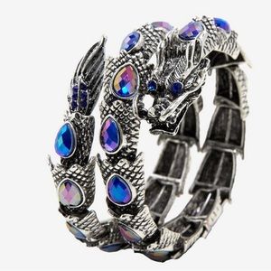 Bejeweled Dragon Wrap Bracelet